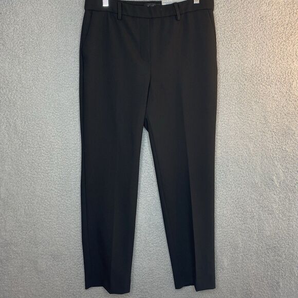 NWT New Talbots Petite Cambridge Elastic Pull On Pants Womens Black Size 10P - Picture 1 of 13